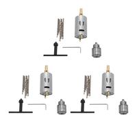 Hndhbfgrt Dc 12V Taladro de Mano de Pcb Pequeño de Motor Perforadora Juego Compacto con 30 Piezas 0.5-3mm Broca Taladro 0.3-4mm Jto Chuck Sin Llave