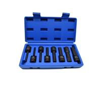 Hndhbfgrt Juego Universal de 8 Brocas Hexagonales de Cabeza de Manguito -V,Adaptador de Broca de Taladro de Tipo H para Reparación de Automóviles,Bicicletas y Herramientas Manuales