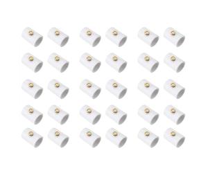 Hndhbfgrt Nebulización con Boquilla Nebulización PVC 30 Piezas 1/2 Pulgada para Acoplamiento Señor Patio Al Aire Libre Sección Dividida PVC con Boquilla Nebulización