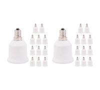 Hndhbfgrt Paquete de 24 Adaptadores E12 A E26, Portalámparas E12 A Base Media, Convertidor E26 E27, Adaptador de Portalámparas, Portalámparas para Candelabros