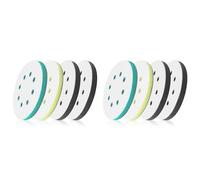 Hndhbfgrt Paquete de 8 Almohadillas de Lijado de Espuma para Lijadora Orbital, 5 Pulgadas y 8 Agujeros Orbital Sander Surfprep Foam Pad