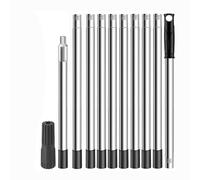 Hndhbfgrt Pértiga Extensible para Rodillo de Pintura de 11,8 Pies, Pértiga Telescópica de Acero Inoxidable de 10 Segmentos, Pértiga Extensible con Adaptador Cónico