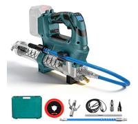 Hocomay Pistola engrasadora a batería, 12000 PSI, compatible con batería Makita de 18 V (sin batería), con manguera de alta presión de 60 cm, pantalla digital, función cuantitativa, para camiones