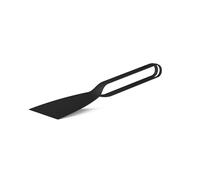 höfats - Espátula negra - Espátula para barbacoa y espátula para cortar y mezclar alimentos y para limpiar la plancha - Accesorios para barbacoa de acero inoxidable con revestimiento PVD, apto para