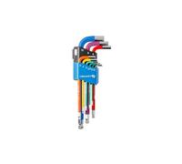HÖGERT HT1W806 HEX - Llave Allen, multicolor, 1.5, 2, 2.5, 3, 4, 5, 6, 8, 10 mm