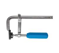 HÖGERT TECHNIK - Abrazaderas de tornillo de sujeción de 160 mm x 80 mm, abrazadera F, abrazadera de acero inoxidable, fuerza de sujeción 200 kg, abrazaderas para fijación precisa de piezas de
