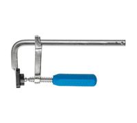 HÖGERT TECHNIK - Abrazaderas de tornillo de sujeción de 200 mm x 80 mm, abrazaderas F, abrazadera de acero inoxidable, fuerza de sujeción 200 kg, abrazaderas para fijación precisa de piezas de