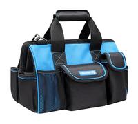 Högert Technik - Bolsa de herramientas (39 x 21,5 x 27 cm) | Bolsas de herramientas impermeables multifuncionales profesionales | de poliéster 600D | con 17 bolsillos exteriores y 8 bolsillos