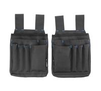 Högert Bolsa porta herramientas ELTA para cinturón Oxford 600D 7 compartimentos - set de 2 bolsas