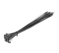 HÖGERT TECHNIK - Bridas de nailon 3,6 x 300 mm negras, 25 unidades, resistentes a UV, cinta para cables, abrazaderas de fijación de plástico para instalación eléctrica y montaje