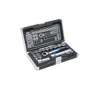 Högert – Caja de herramientas HT1R478 – Juego 18 piezas, trinquete 60 dientes