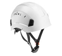 HÖGERT TECHNIK Casco de Seguridad Diemel Blanco de Trabajo ABS EN 397 Ajustable con Sistema de trinquete, ventilación, Correa para la Barbilla, Casco de Seguridad