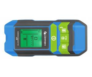 Högert Technik - Detector de perfil con higrómetro I Detecta cables que conducen corriente, piezas de metal y madera I Alarma visual y acústica I Carcasa robusta I Ergonómico I Compacto I HT4M341