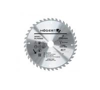 Högert Technik - Disco de corte de carburo (255 x 40 x 30 mm, apto para cortar diferentes materiales de madera maciza y material de madera)