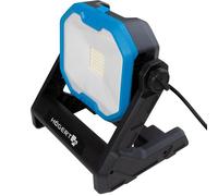 HÖGERT TECHNIK Foco de Obra a Batería 18V OneAccuSystem, proyector LED SMD, 2400 lm, giratorio 360°, 3 modos de iluminación, 6500K, hasta 7h de autonomía, sin batería