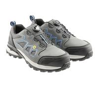 Högert Technik, Fulde Sicherheitsschuhe Lace System S3s Sr Fo ESD Grau/Blau, Calzado de Seguridad, Gris Azul, 46 EU