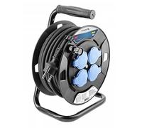 Högert Technik HT1E720 - Carrete de cable con aislamiento de goma (20 m)