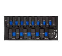 Högert Technik HT7G129 - Juego de 15 llaves de vaso de goma EVA