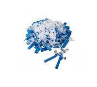 HÖGERT TECHNIK Juego de 201 pinzas de nivelación para azulejos de 3 mm - Juego de herramientas robustas para una instalación precisa durante la construcción, montaje y renovación, estabilidad y