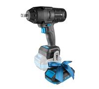 Högert Technik Llave de impacto a batería 18V, 600 Nm de par, 900 Nm par de aflojado, motor sin escobillas, cuadradillo de ½”, iluminación LED, engranaje metálico + PROMO batería 2,0 Ah