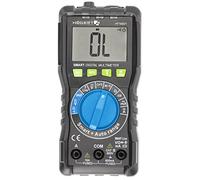 Högert Technik - Medidor digital multifuncional con tecnología SMART I Multímetro hasta 600V / 10A I RMS, NCV I Pantalla LCD I Revestimiento de goma I Ergonómico I Cable de medición incluido I HT1E601