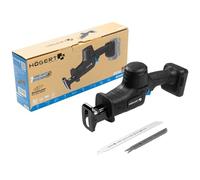 HÖGERT TECHNIK Mini Sierra Sable a Batería 18V OneAccuSystem, motor sin escobillas, sierra de corte compacta, 3000 RPM, carrera 26 mm, cambio rápido sin herramientas, luz LED, sin batería