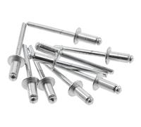 HÖGERT TECHNIK Remaches ciegos de aluminio, remaches abiertos, remaches de aluminio y remaches ciegos de acero de aluminio, para conexiones metálicas en la industria y artesanía