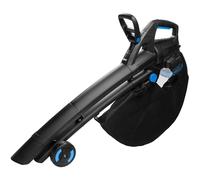 HÖGERT TECHNIK Soplador y Aspirador de Hojas a Batería 2x18V OneAccuSystem, Motor sin escobillas, con función de aspiración, Bolsa colectora de 45 L, jardín, Patio y terraza, sin batería