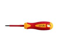 HÖGERT TECHNIK STAL S2 - Destornillador Phillips (1 unidad, 80 mm, 1000 V), color rojo y amarillo