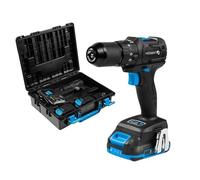HÖGERT TECHNIK Taladro atornillador inalámbrico brushless 18V 40 Nm, taladro compacto sin percusión con 2 baterías 2 Ah y cargador 4A para montaje bricolaje taller