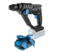 HÖGERT TECHNIK Taladro percutor inalámbrico de 18 V, 1,5 J, accionamiento neumático, 5100 IPM, portabrocas SDS+, iluminación LED, ideal para mampostería, madera y metal + batería PROMO de 2,0 Ah