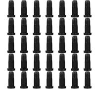 Hoement 35 Protectores de Tope de Rueda para Silla de Oficina, Funda Deslizante de Plástico Negro, Fácil de Reemplazar y Uso Duradero, Adecuado para Biblioteca o Escuela
