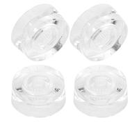 Hoement 4piezas Perillas de Control de Volumen para Guitarra Eléctrica de Botones de Acrílico Transparente Preciso para Guitarra Accesorios Duraderos para Músicos Profesionales