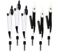Hoement Brújula matemática y compás escolar 6 piezas metálicas para dibujo en casa y uso en madera, herramienta duradera para matemáticos y estudiantes Color Aleatorio