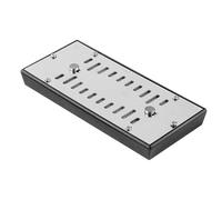 Hoement Humidificador para Cigarros Tapa Ajustable y Diseño Rectangular, Material Plástico y Acero Inoxidable, Adaptable para Gabinete Humidificador o Escritorio