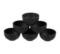 Hoement Juego de 6 Tazas de Té de Arcilla Morada Negra Pequeñas y Hechas a Mano Acabado sin Rebabas y Boca Redonda Ideal para Aficionados al Té