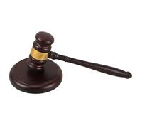 Hoement Juego de Mazo de Juez y Bloque de Madera Acabado Elegante para Uso Profesional en Tribunales y Subastas, Martillo Corte Versátil y Resistente