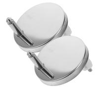 Hoement Pernos de Fijación para Inodoros con Tornillos de Plástico y Tapones de Expansión de Goma, Kit Estable Montaje de Asiento de Inodoro, 2 Pares Incluidos