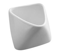 Hoement Plato Pequeño de Cerámica Blanco para Servir Salsa y Aperitivos, Portátil y Fácil de Almacenar, Adecuado para Servir Condimentos en Fiestas Casa Reutilizable