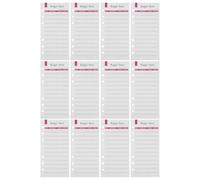 Hoement Recambios Mensuales Planificador A6 Hojas de para 12 6 Presupuesto de Papel Rojo Fáciles de Escribir y Cambiar, Agujeros para Organización en Planes Personales