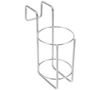 Hoement Soporte Colgante sin Perforar de Acero Inoxidable para Vaso | Plata, Almacenamiento Higiénico Junto al Fregadero y Cocina, para Vaso y Botellas Bomba