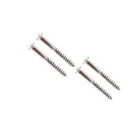 Hoement Tornillos para Placa de Mástil de Guitarra, 4 Piezas, Metal Plata, para Montaje y Reemplazo Guitarra Eléctrica