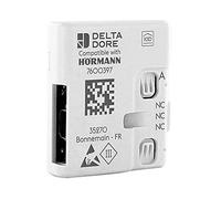 Hörmann DeltaDore Gateway HCP 4510103 - Adaptador para control de puertas de garaje a través de Tydom Smart Home System, incluye cable de conexión, 51 x 47,5 x 16 mm, color blanco