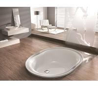 Hoesch Ergo+ bañera ovalada 200x160 cm oval blanco 6437.010305