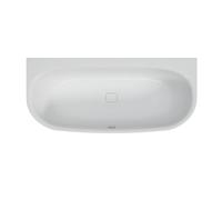 Hoesch iSensi bañera de pared 180x80 cm oval blanco 3848.010