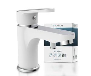 Hoga 34710 - Alaska grifo de lavabo, blanco-cromo,