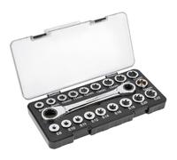 Hogert Technik HT1R492 Juego Llave de doble estrella de trinquete