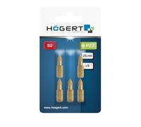 Hogert Technik HT1S385 Juego Punta de atornillar