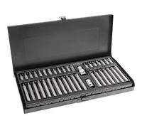 Högert Juego de puntas de destornillador 40 piezas TORX, Spline, hexagonal acero CrV en caja metálica