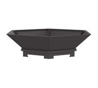 Hoguera Negro 100 X 100 X 28 Cm Acero Vidaxl